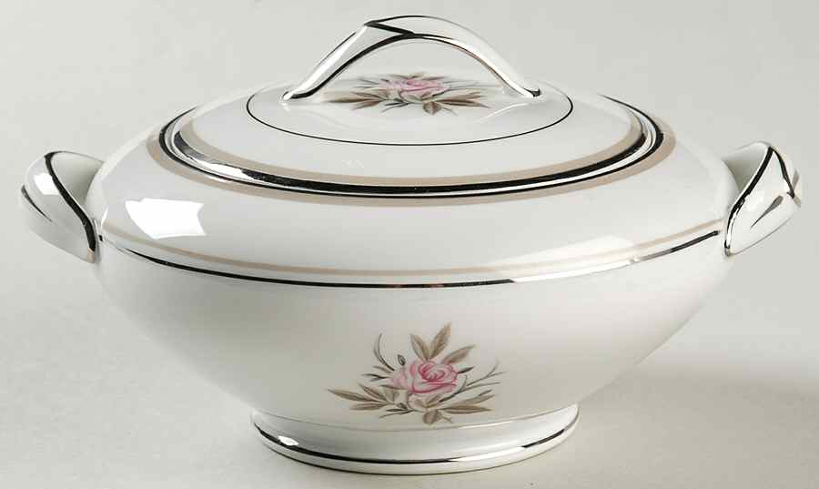 Roanne Sugar Bowl & Lid by Noritake-1