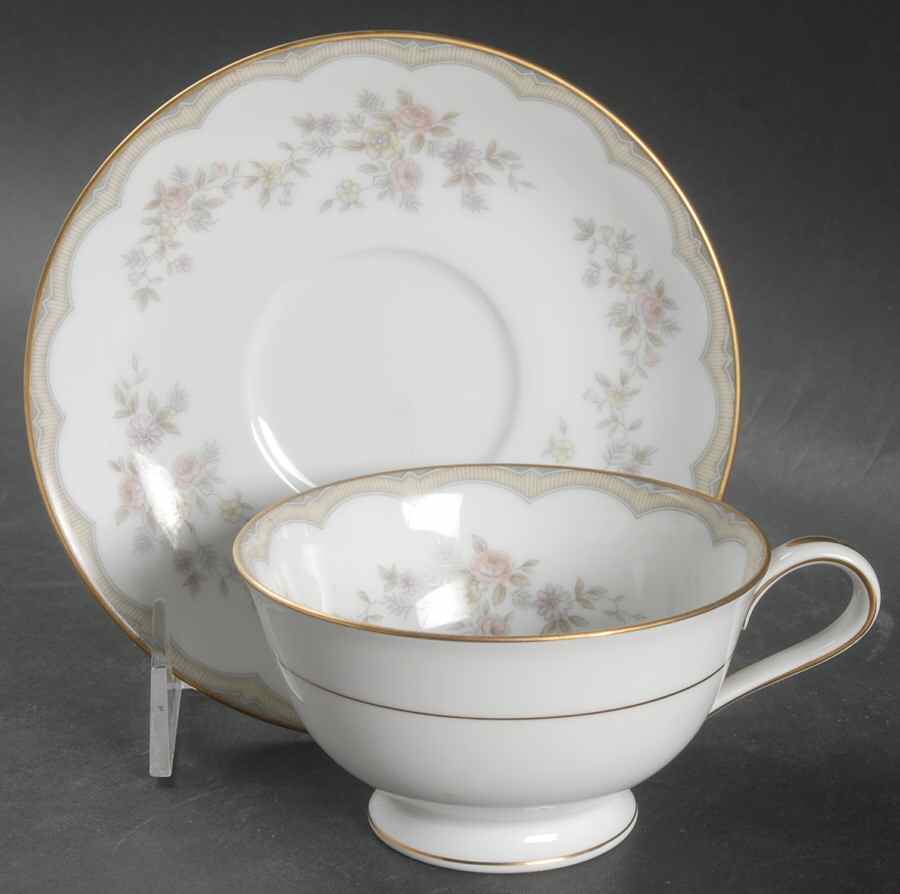 Roberta Footed Cup & Saucer Set by Noritake-1