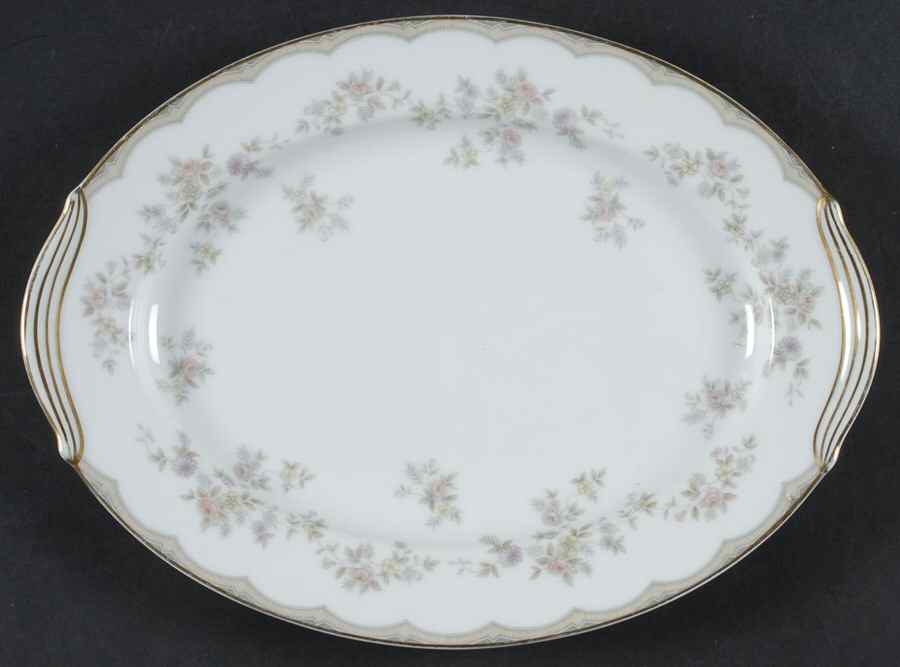 Roberta 11" Oval Serving Platter by Noritake-1