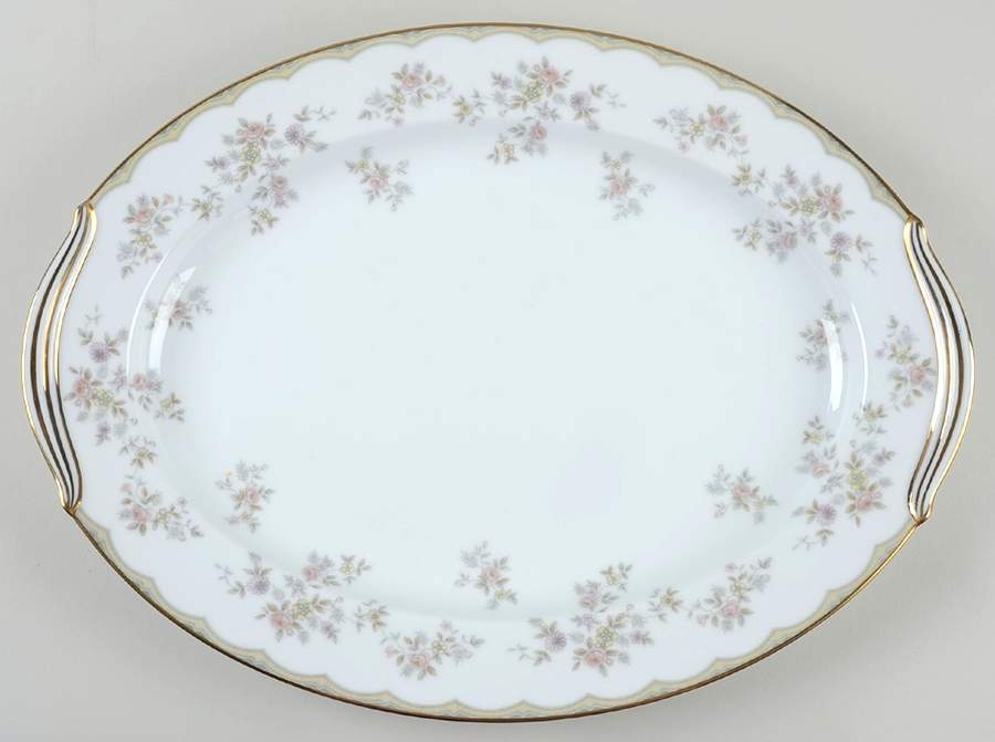 Roberta 16" Oval Serving Platter by Noritake-1