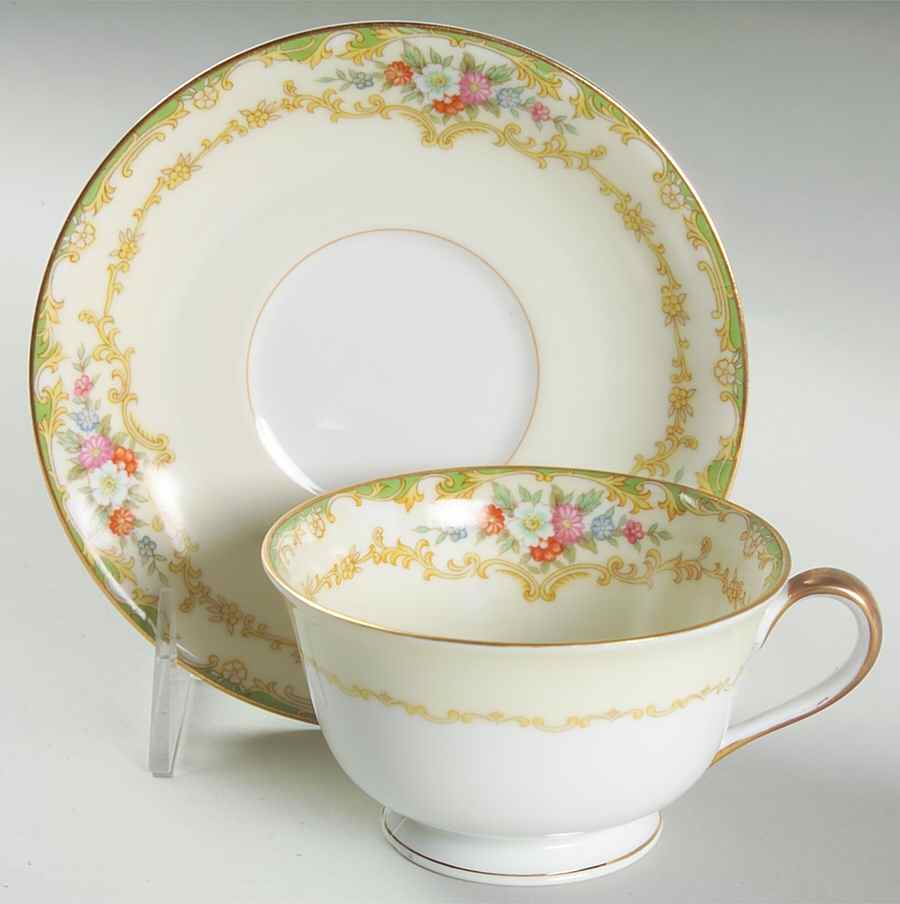 Roberta Footed Cup & Saucer Set by Noritake-1