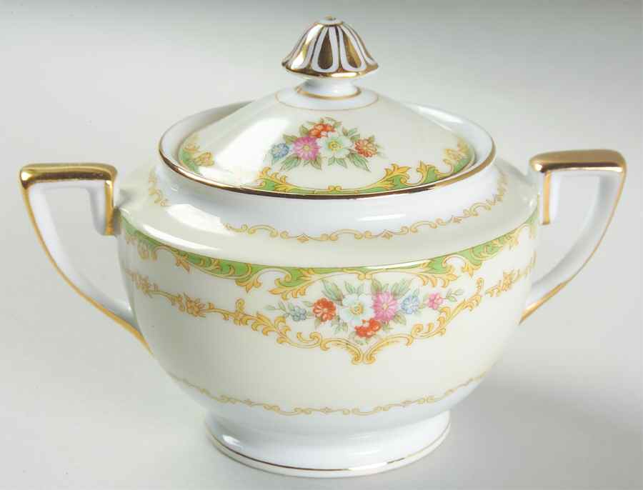 Roberta Sugar Bowl & Lid by Noritake-1