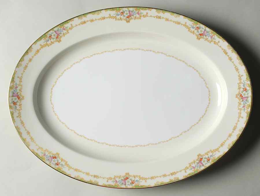 Roberta 16" Oval Serving Platter by Noritake-1