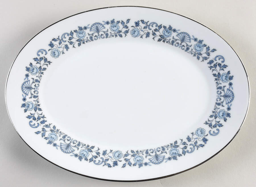 Royal Blue 12" Oval Serving Platter by Noritake-1
