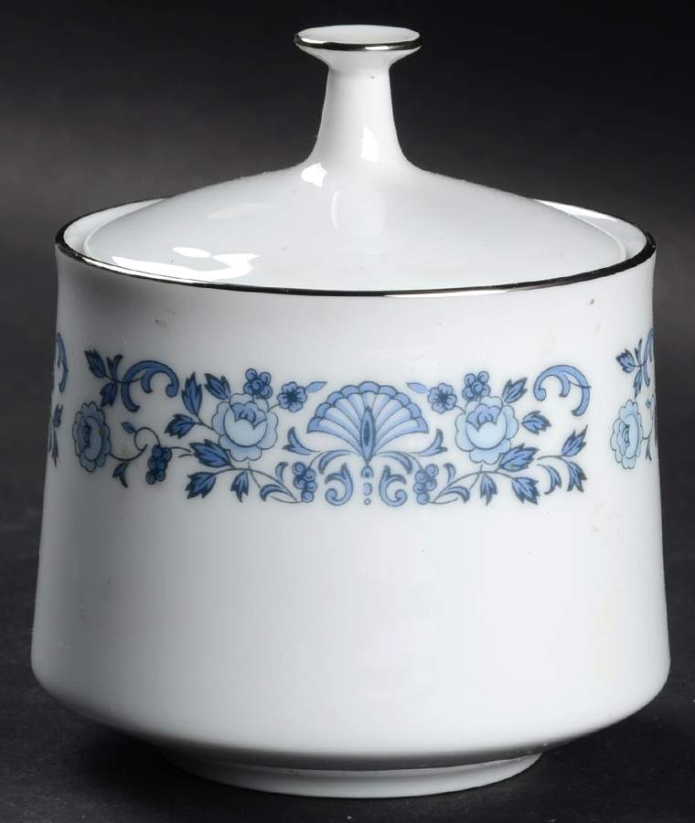 Royal Blue Sugar Bowl & Lid by Noritake-1