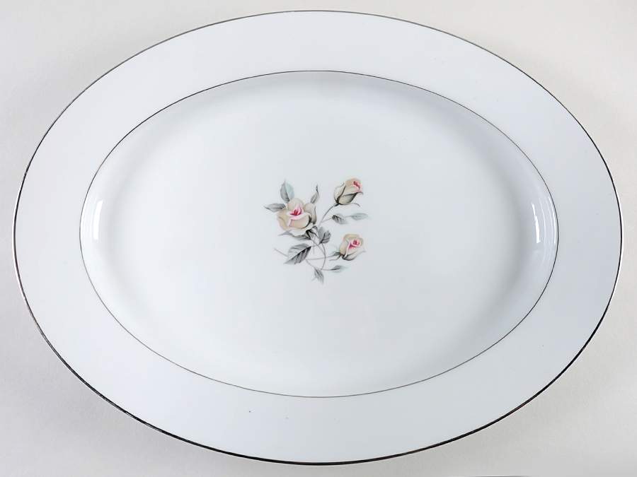 Rosebowl 16" Oval Serving Platter by Noritake-1