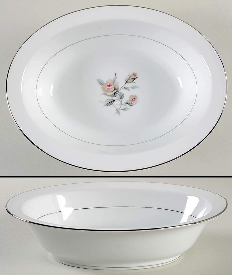 Rosebowl 10" Oval Vegetable Bowl by Noritake-1