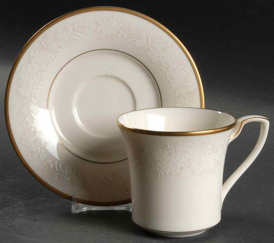 Royal Britannia Flat Cup & Saucer Set by Noritake-1