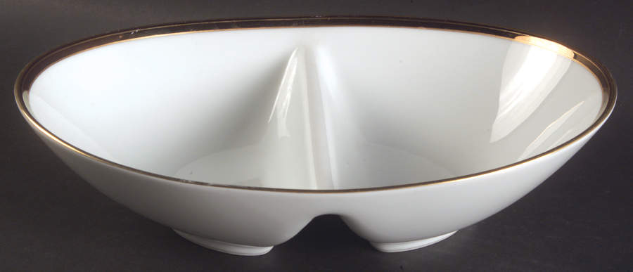 Royale Cafe 10" Oval Divided Vegetable Bowl by Noritake-1