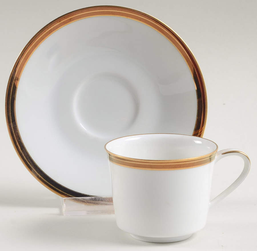 Royale Cafe Flat Demitasse Cup & Saucer Set by Noritake-1