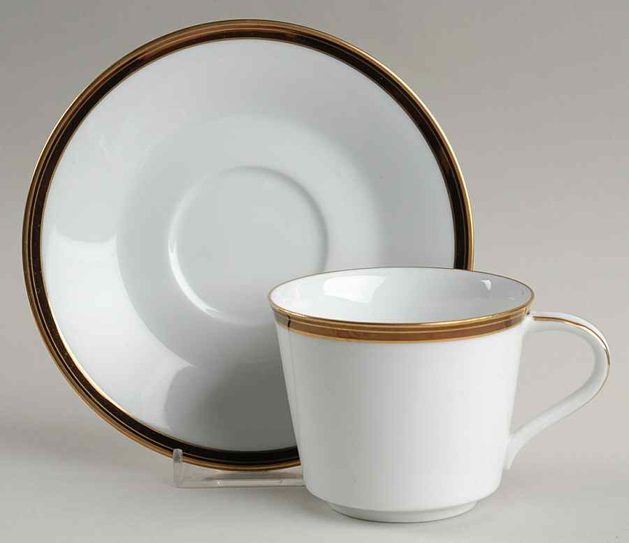 Royale Cafe Flat Cup & Saucer Set by Noritake-1