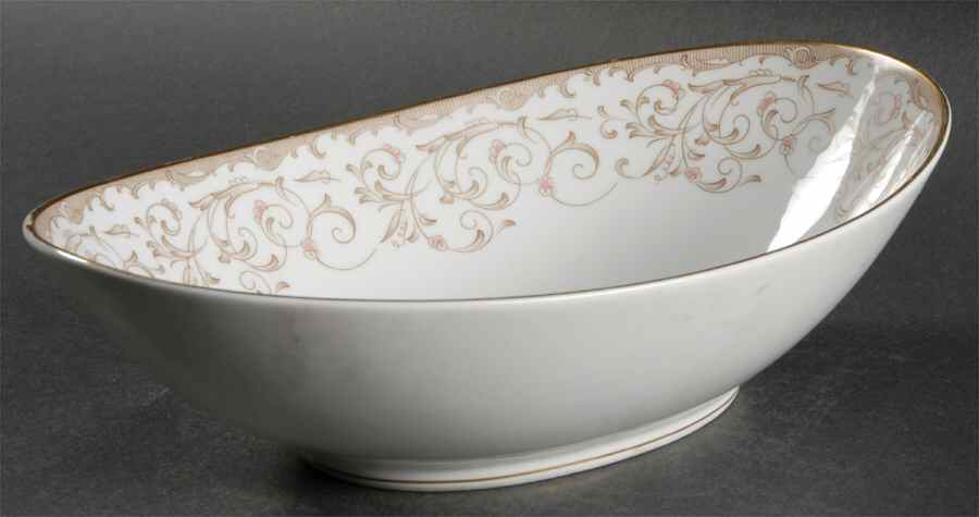 Rochelle 10" Oval Vegetable Bowl by Noritake-1