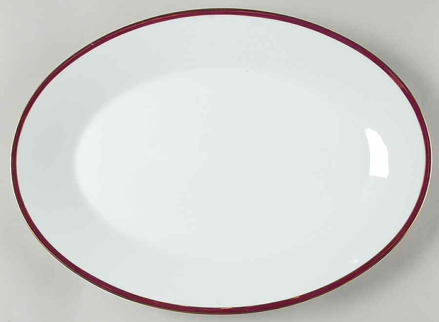 Royale Claret 16" Oval Serving Platter by Noritake-1