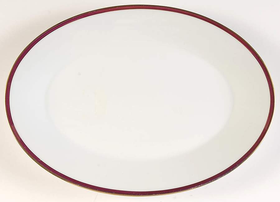 Royale Claret 14" Oval Serving Platter by Noritake-1