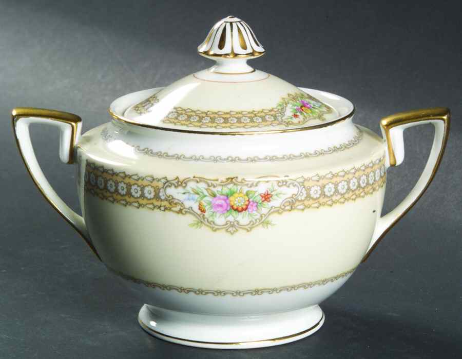 Rodista Sugar Bowl & Lid by Noritake-1