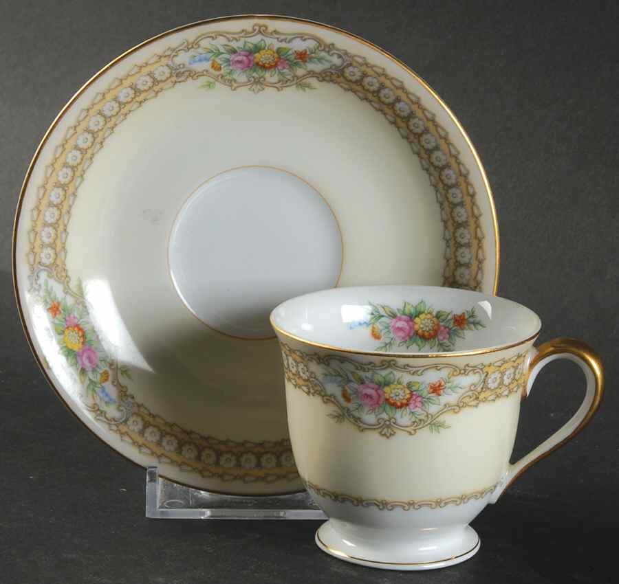 Rodista Footed Demitasse Cup & Saucer Set by Noritake-1