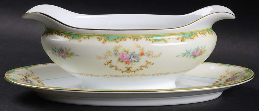 Rodena Gravy Boat with Attached Underplate by Noritake-1