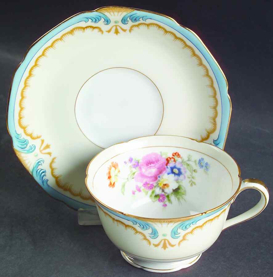 Rose Dream Footed Cup & Saucer Set by Noritake-1