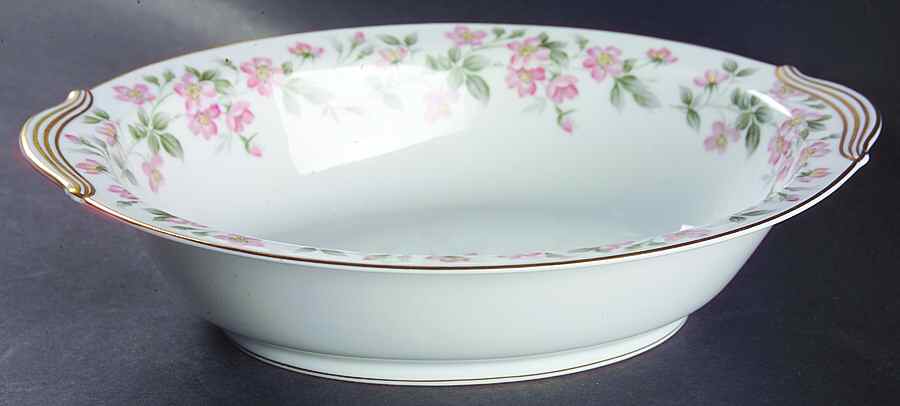 Rose Garden 10" Oval Vegetable Bowl by Noritake-1