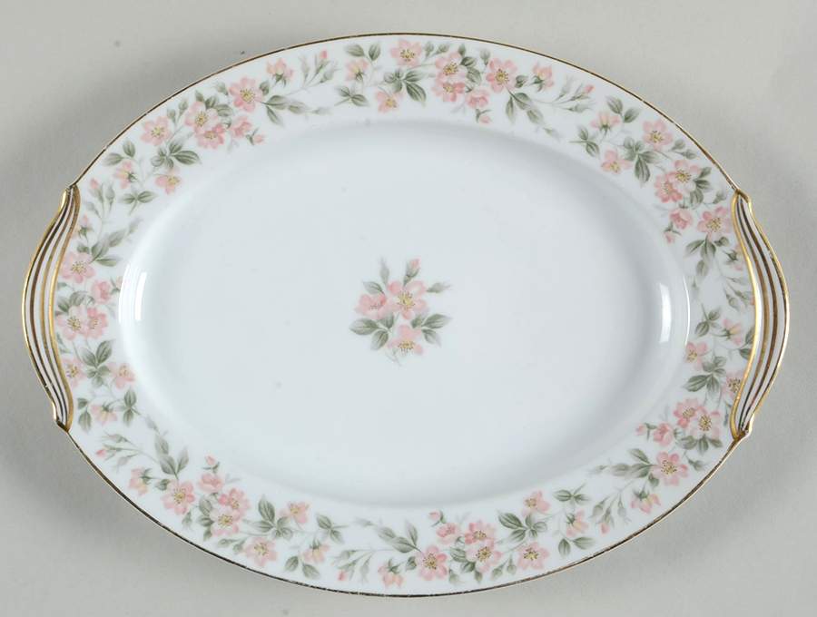 Rose Garden 11" Oval Serving Platter by Noritake-1