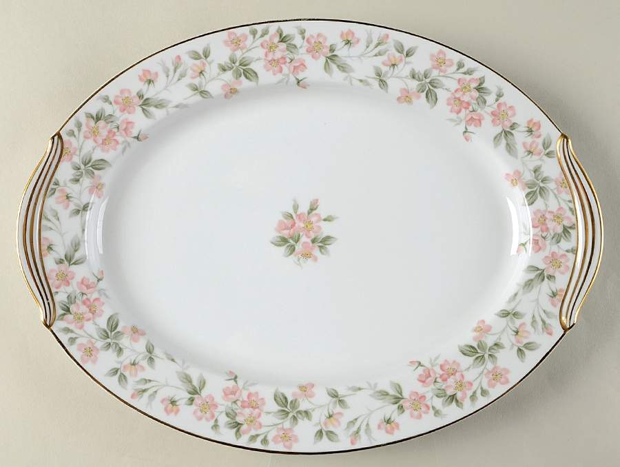 Rose Garden 13" Oval Serving Platter by Noritake-1