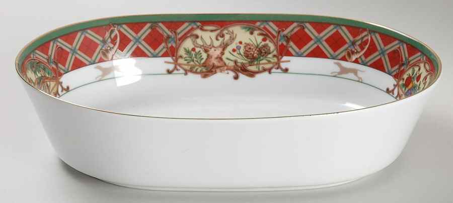 Royal Hunt 9" Oval Vegetable Bowl by Noritake-1