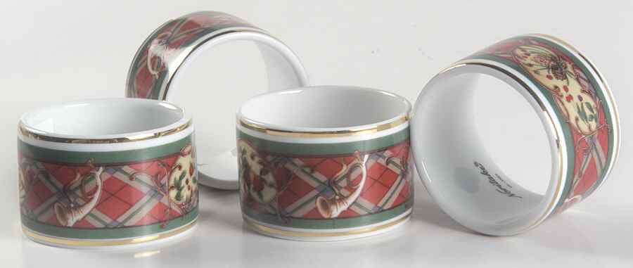 Royal Hunt Napkin Ring - Set of 4 by Noritake-1