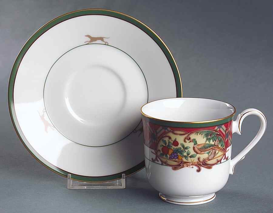 Royal Hunt Footed Cup & Saucer Set by Noritake-1