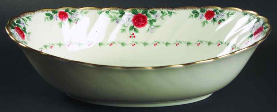 Rose Legend 10" Oval Vegetable Bowl by Noritake-1