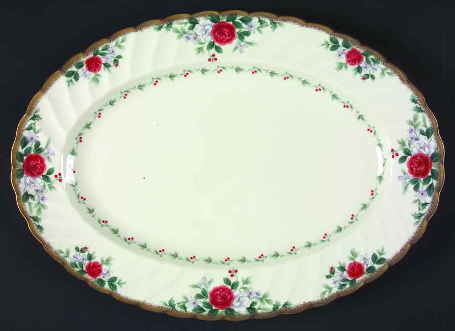 Rose Legend 14" Oval Serving Platter by Noritake-1