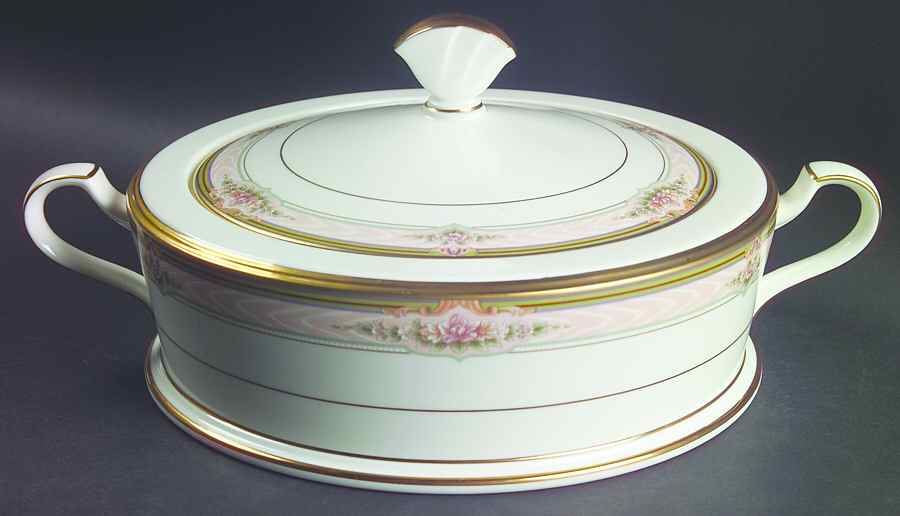 Romanticize Round Covered Vegetable by Noritake-1