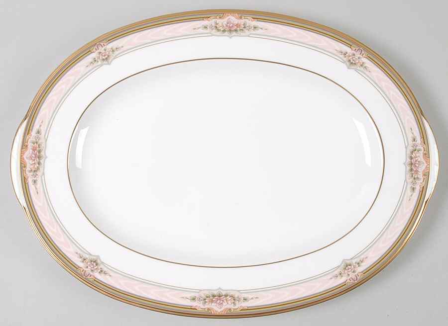 Romanticize 14" Oval Serving Platter by Noritake-1