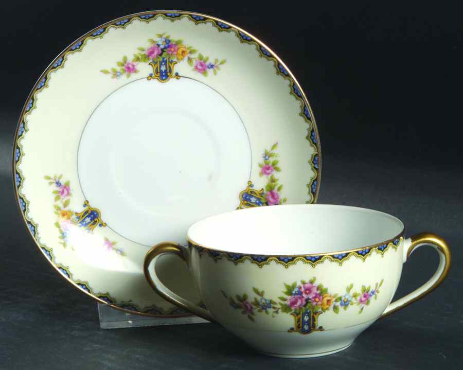 Romeo Flat Bouillon Cup & Saucer by Noritake-1