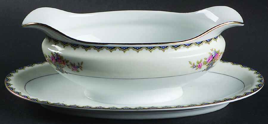 Romeo Gravy Boat with Attached Underplate by Noritake-1
