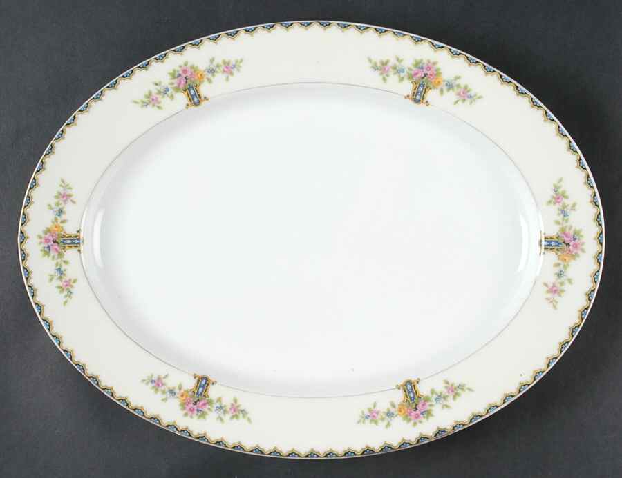 Romeo 14" Oval Serving Platter by Noritake-1