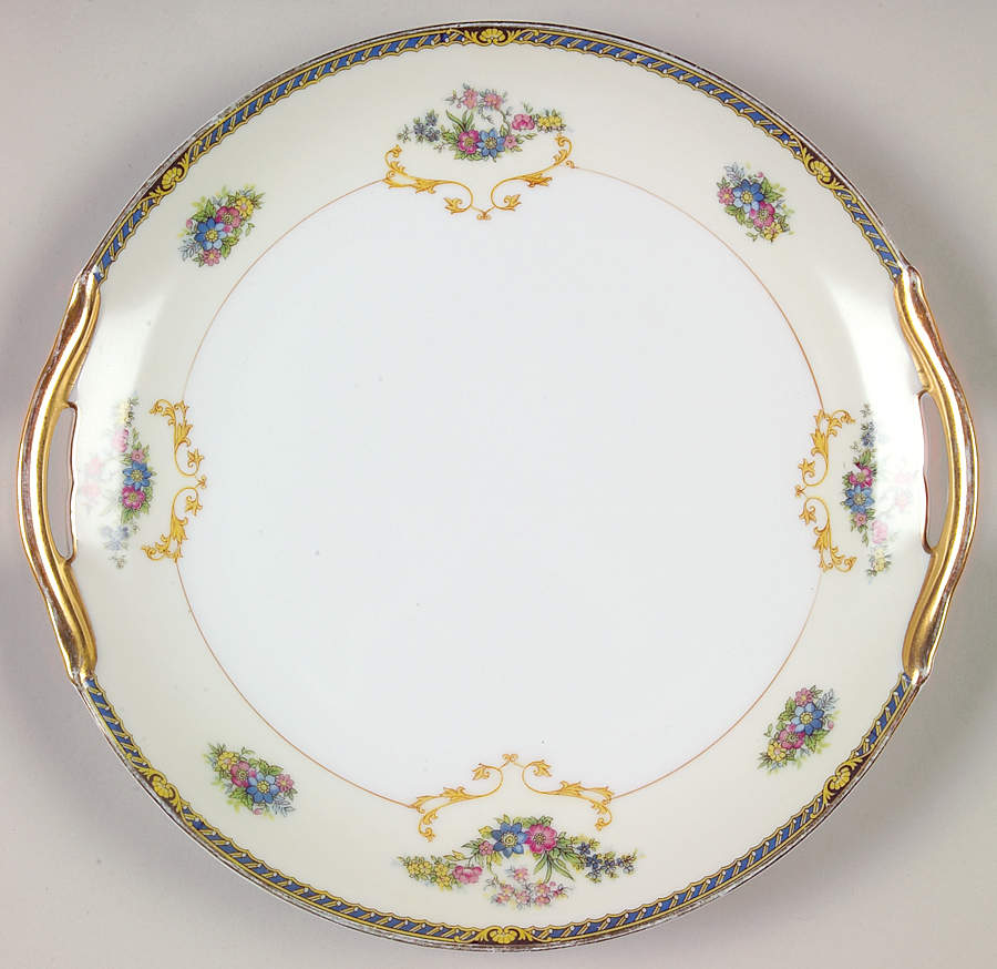Romance Handled Cake Plate by Noritake-1