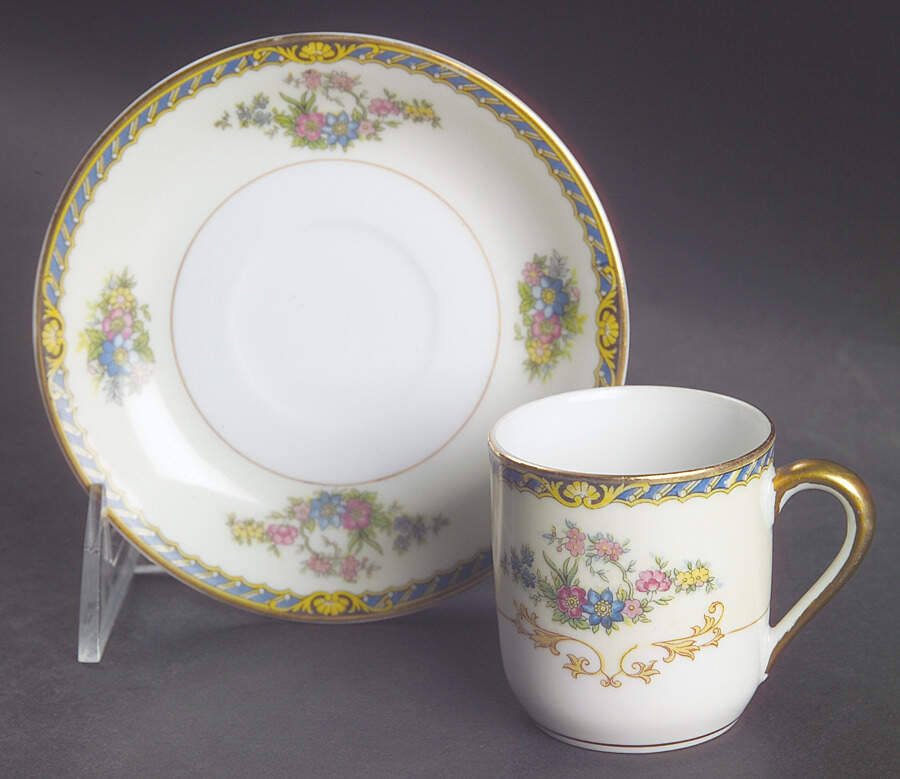 Romance Flat Demitasse Cup & Saucer Set by Noritake-1
