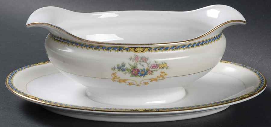 Romance Gravy Boat with Attached Underplate by Noritake-1