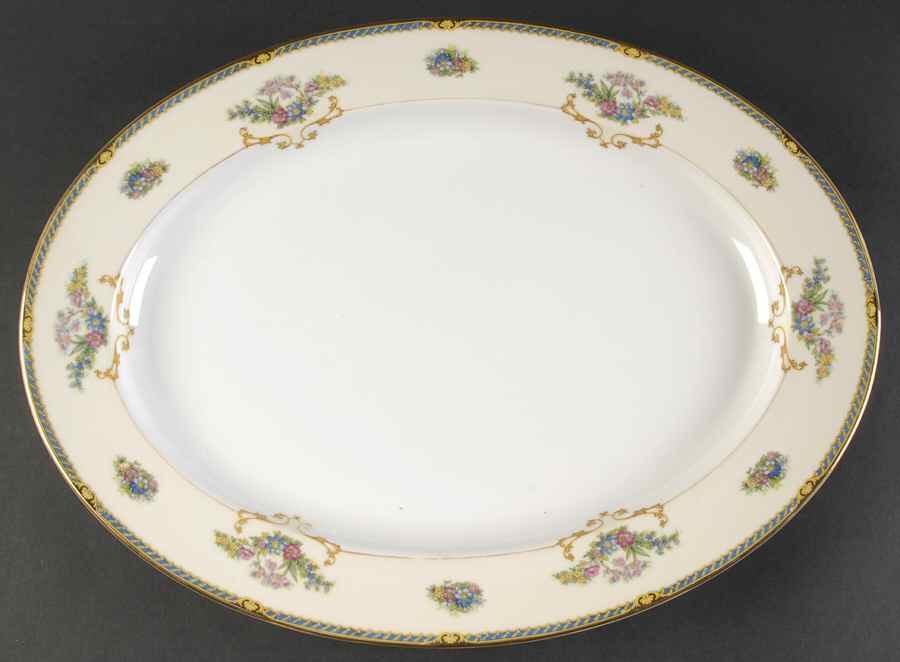 Romance 16" Oval Serving Platter by Noritake-1