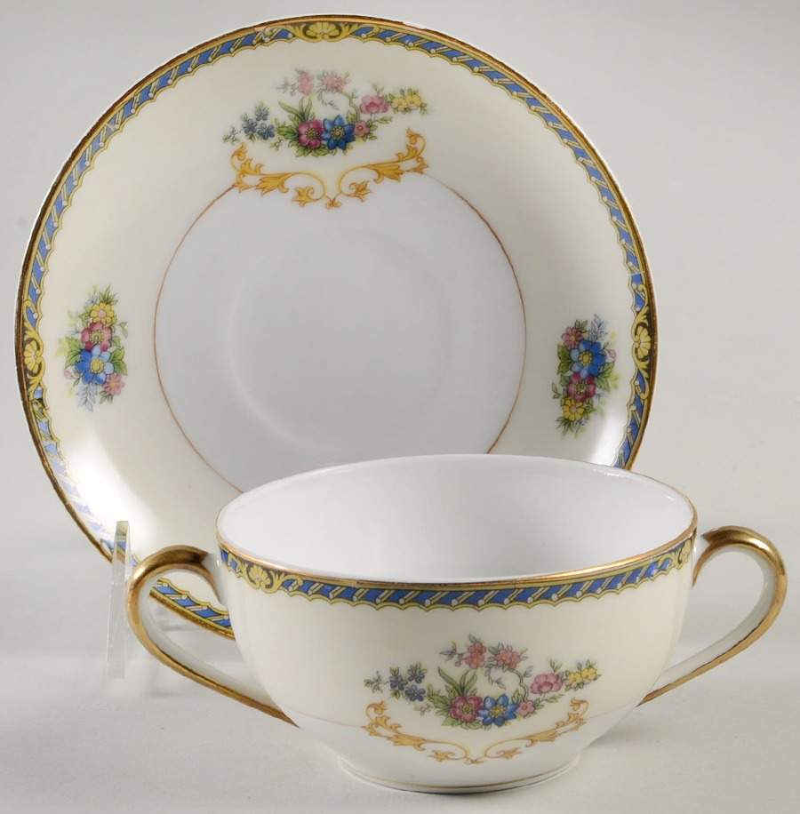 Romance Flat Bouillon Cup & Saucer by Noritake-1