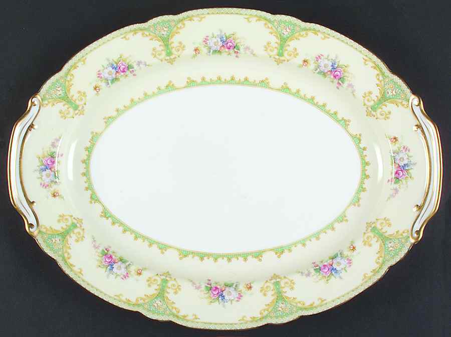 Romilly 16" Oval Serving Platter by Noritake-1
