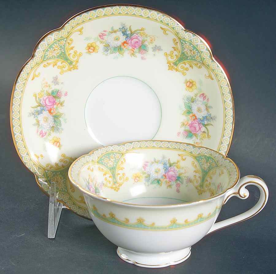 Romilly Footed Cup & Saucer Set by Noritake-1