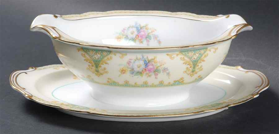 Romilly Gravy Boat with Attached Underplate by Noritake-1