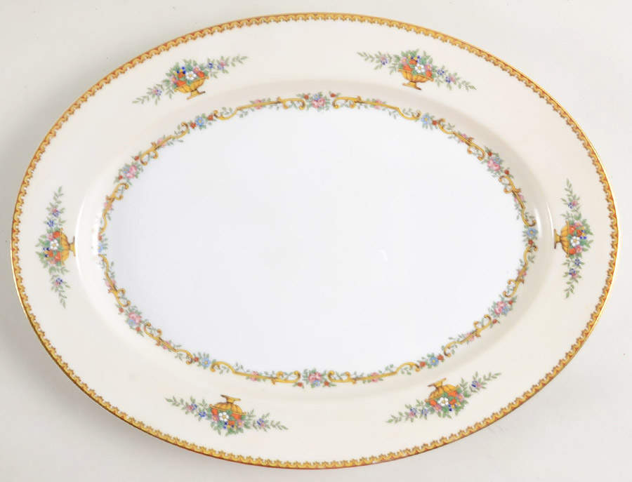 Romola 13" Oval Serving Platter by Noritake-1