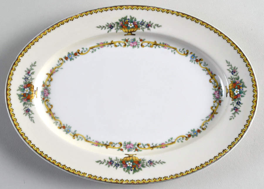 Romola 10" Oval Serving Platter by Noritake-1