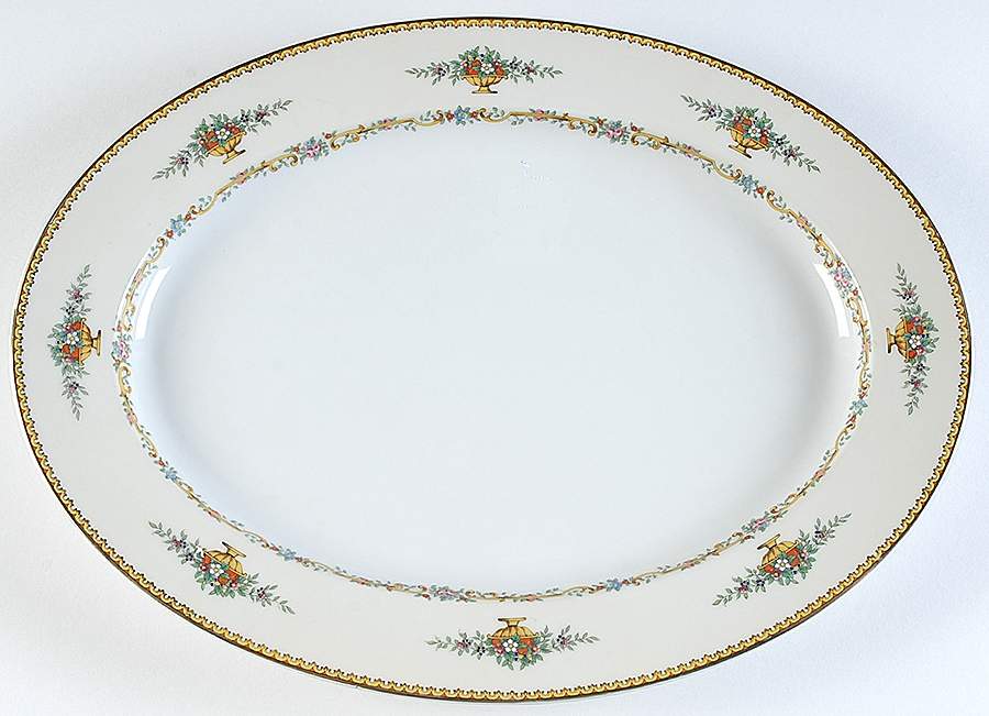 Romola 16" Oval Serving Platter by Noritake-1