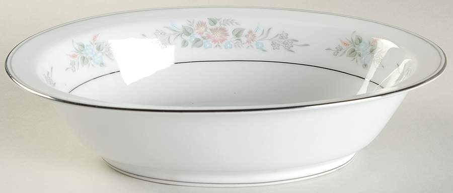 Romance 10" Oval Vegetable Bowl by Noritake-1