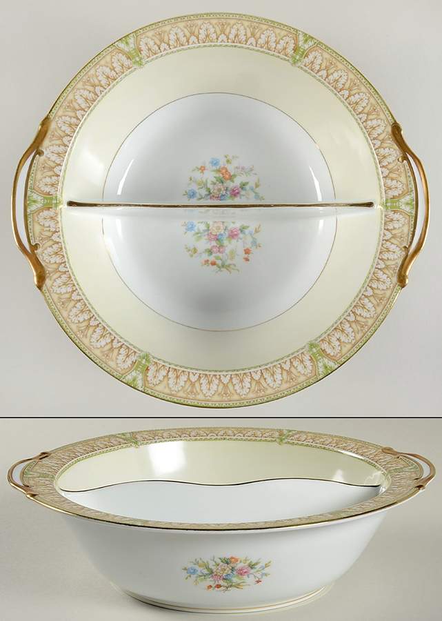 Ronald Round Divided Vegetable Bowl by Noritake-1