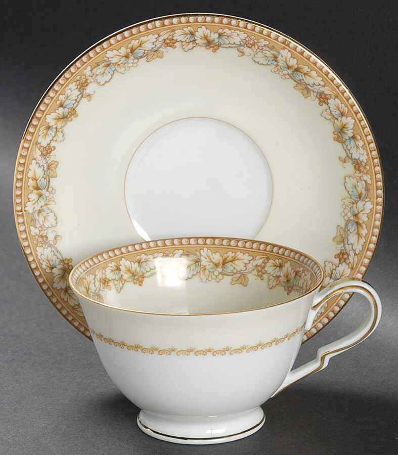 Rondine Footed Cup & Saucer Set by Noritake-1