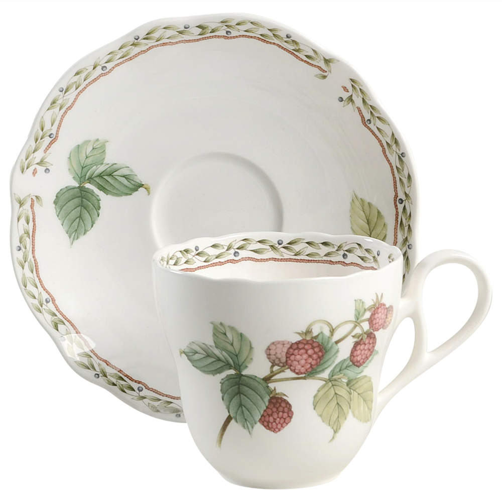 Royal Orchard Flat Cup & Saucer Set by Noritake-1